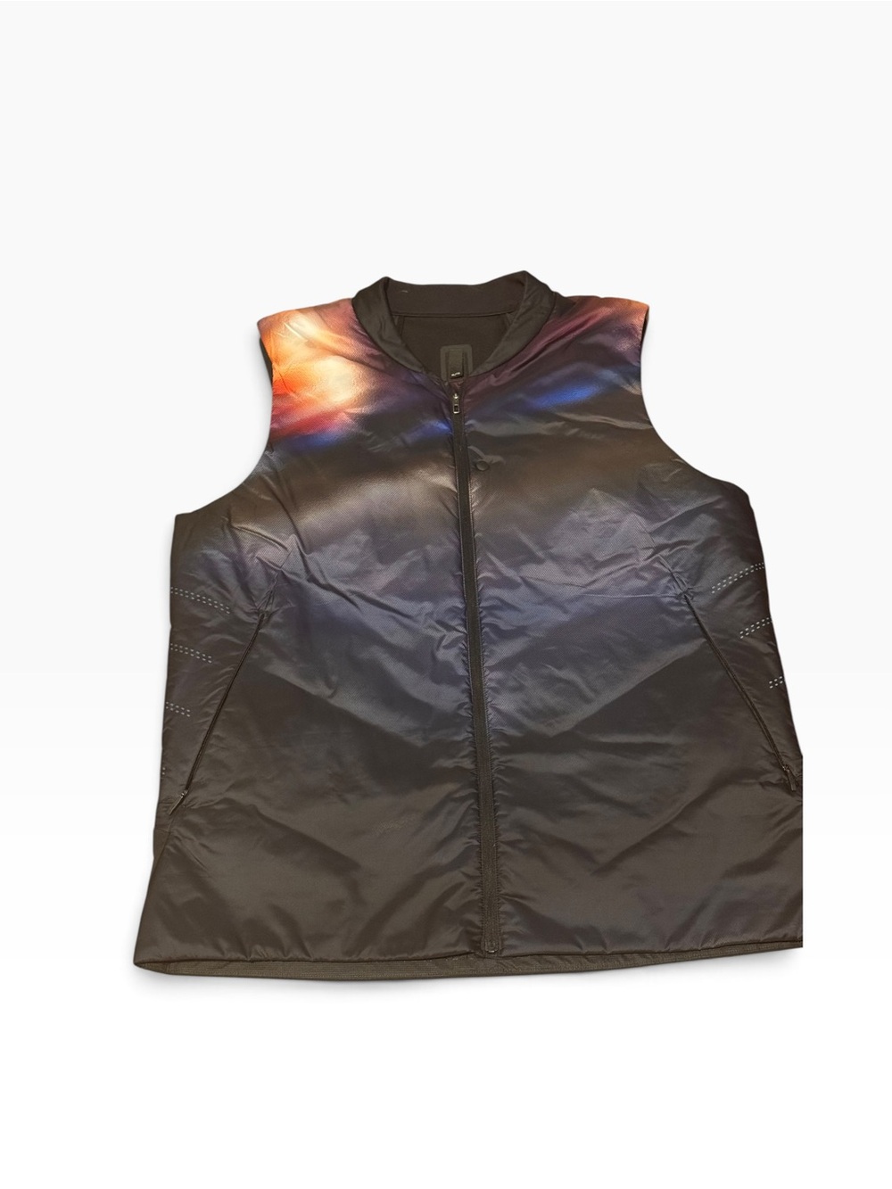 lululemon athletica Black Quilted Vest with Iridescent Sheen